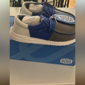 Hey Dude Kids Sneakers in Blue and Gray